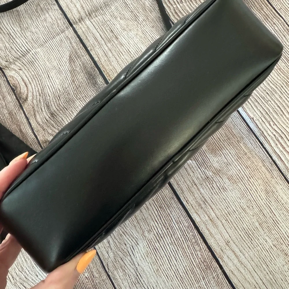 Saint Laurent Quilted Black Crossbody with Silver Accents - Picture 4 of 13